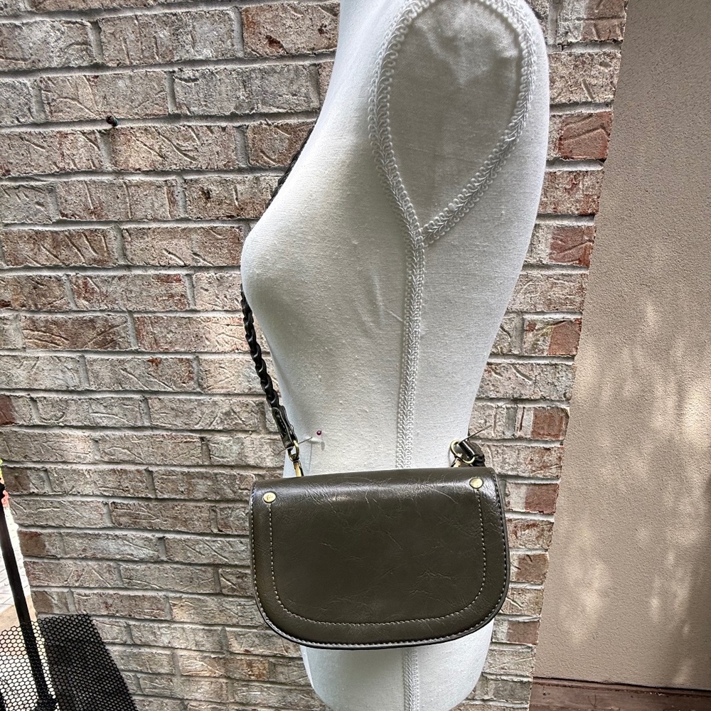 Anthropologie Vegan Leather Cross Body Bag